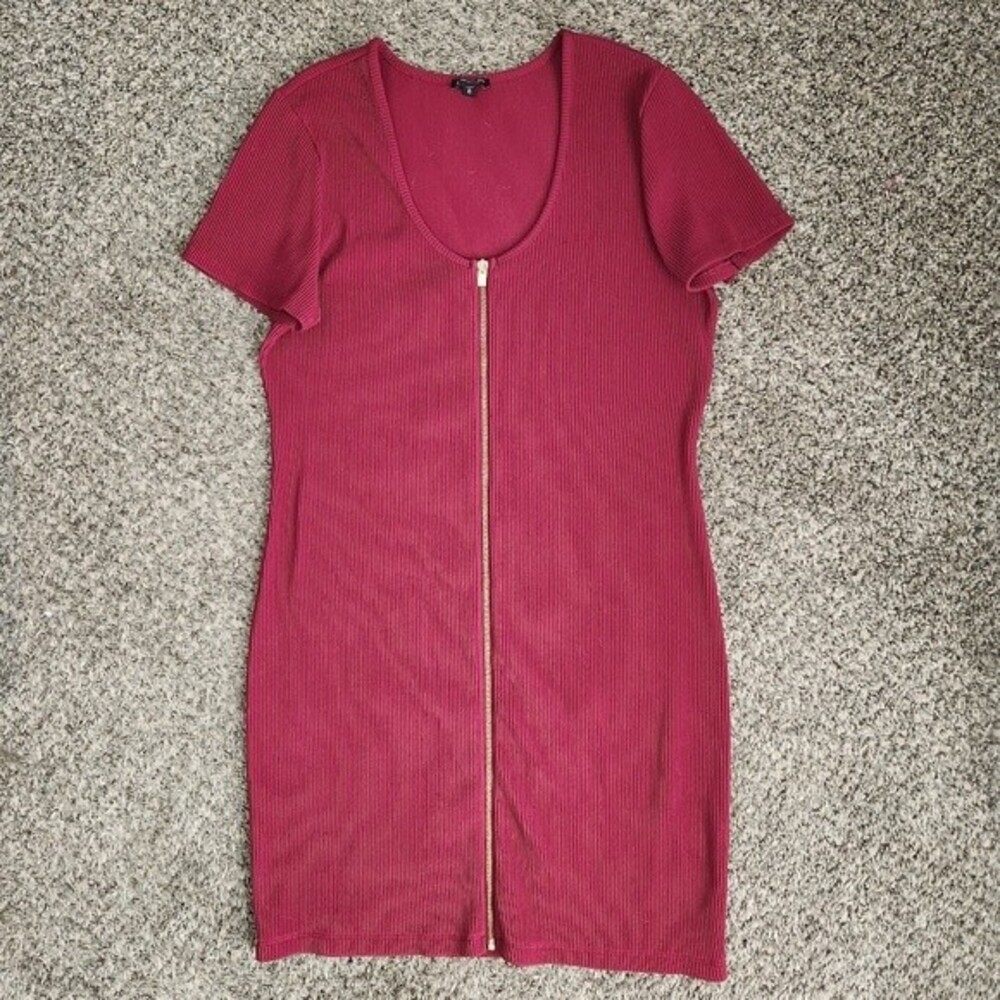 Red Knee Length Cocktail Dress